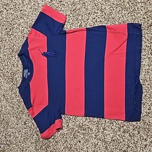 Polo Boys Tee Shirt| Size 8 | Blue and Red|